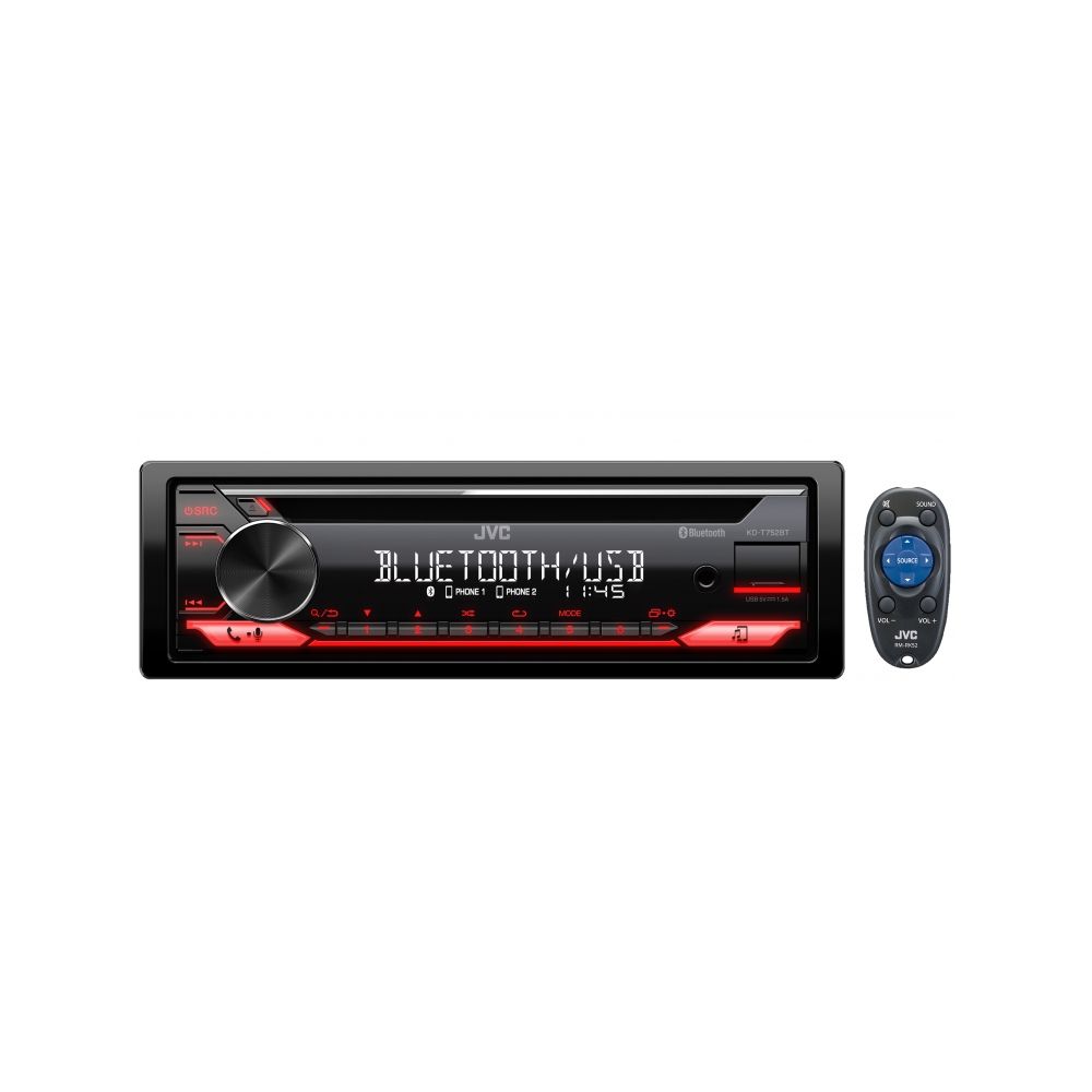 هدیونیت جی وی سی 752 JVC KD T 752BT Face